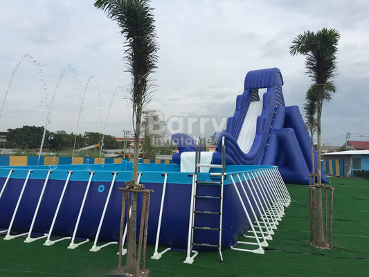 Stainless Steel Frame Portable Water Pool Swimming 0.9mm PVC Game Equipment