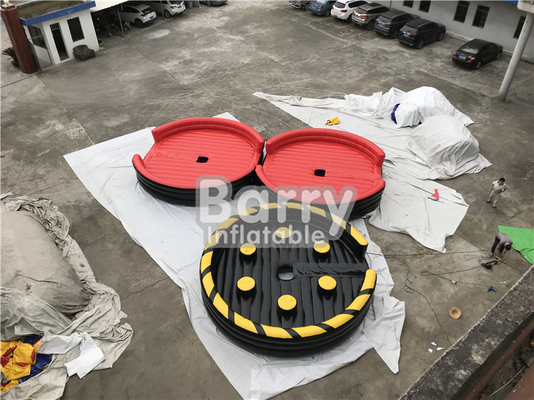 Customized Challenge Inflatable Meltdown Game With Rotative Machine 7m Diameter