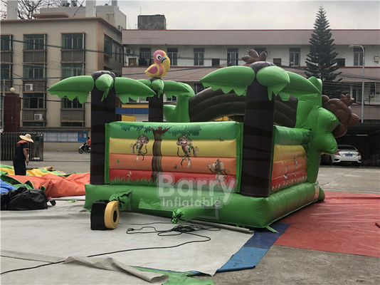 Green Color 5mx5m Inflatable Bouncer Double Tripple Stitch