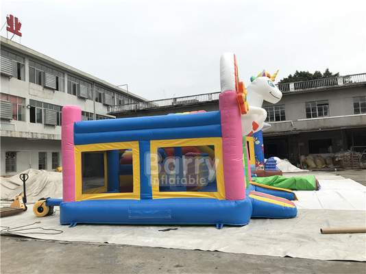 Customized PVC Unicorn Inflatable Jumping Bouncer House Bounce Park For Activity