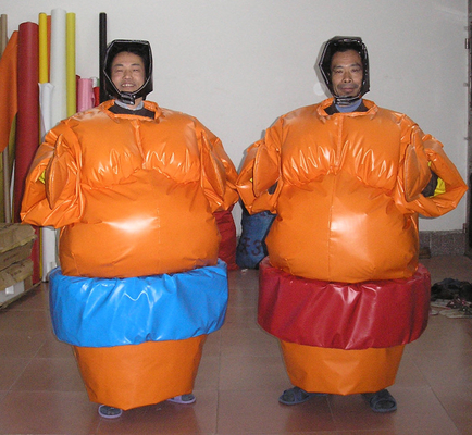 Tarpaulin Inflatable Sumo Wrestling Suits Interactive Sport Games