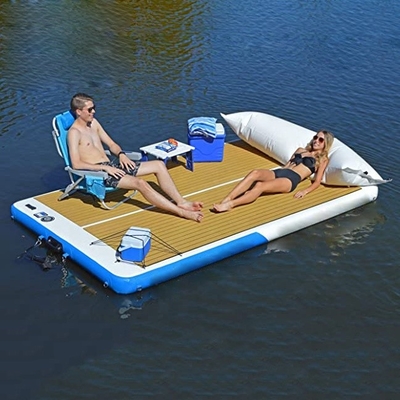 Drop Stitch DWF Air Pontoon Inflatable Floating Dock Deck Platform