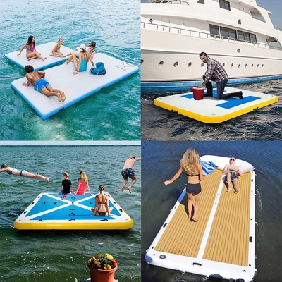 Drop Stitch DWF Air Pontoon Inflatable Floating Dock Deck Platform