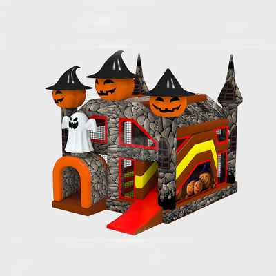 Children PVC Inflatable Bouncer House Jumping Castle For Halloween Festival