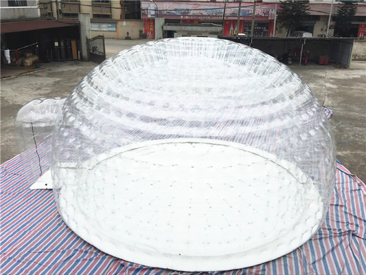 Clear 1mm PVC Tarpaulin Inflatable Bubble Lodge Tent Fire Proof Easy Set Up