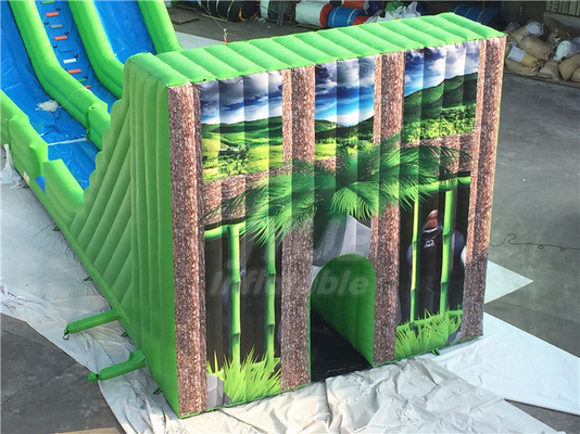 Commercial Playground Equipment Inflatable Sports Game Tall Inflatable Zip Line For Kids And Adult
