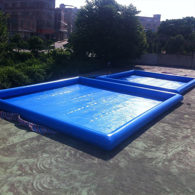 Amusement Park Tarpaulin Portable Water Pool Rectangle Blow Up Pool
