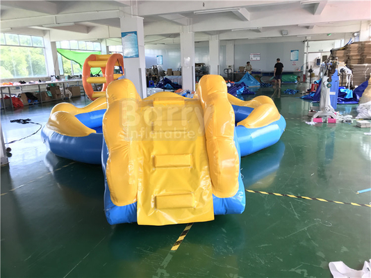 Kids Inflatable Deep Square Swimming Pool Blue And Yellow Color