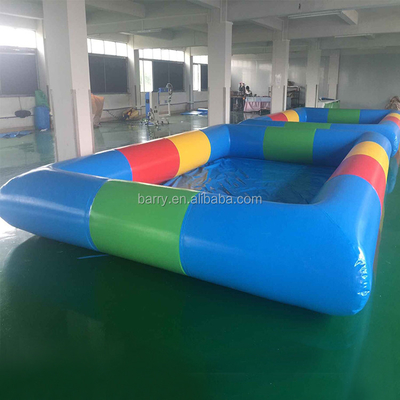 Colourful Adult 0.9mm PVC Inflatable Swimming Pool For Outdoor