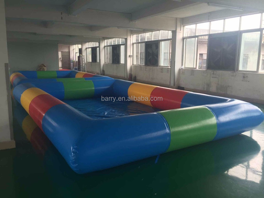 Colourful Adult 0.9mm PVC Inflatable Swimming Pool For Outdoor