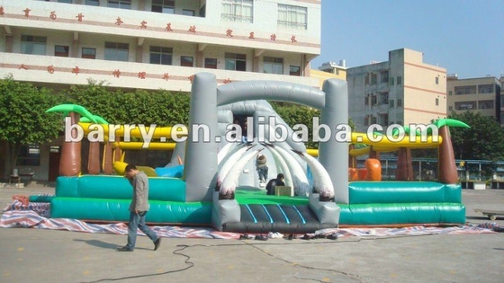 680g/cm2 Inflatable Amusement Park Child Funny Combo Bouncer Slide