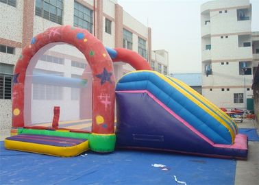 Combo Commercial Inflatable Slide , Inflatable Bouncer Slide For Playing