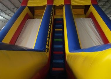 Large Double Lanes Commercial Adult Inflatable Slide For Amusement Park
