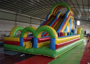 Colorful Commercial 18 Foot Inflatable Slide / Inflatable 