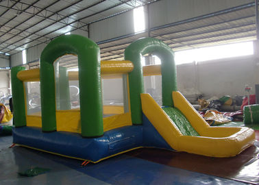 Inflatable Jumping House Combo , Inflatable Bouncy Castle With Water Slide