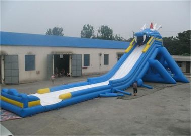 Outdoor Adult Giant Inflatable Water Slide , Massive Inflatable Slide For Amusement Park