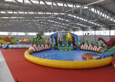 Giant Outdoor Play Equipment Amazing Inflatable Water Park For Kids