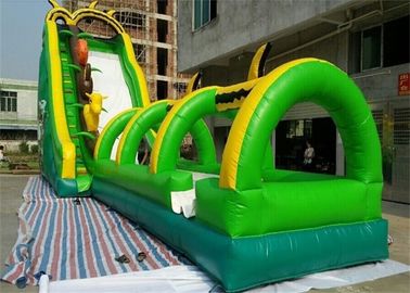 Lovely 7M Height Bee Shape Giant Inflatable Water Slide With Pool