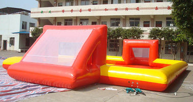 Amazing Sport Game Inflatable Football Field , Colorful PVC Inflatable Football Game Field