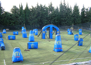 Funny Inflatable Sports Games Blow Up Paintball Bunkers Rental EN14960