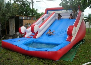 Customized Funny Large Inflatable Water Slide For Pool , EN14960