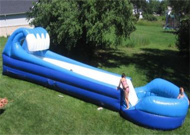 Long Inflatable Commercial Water Slide For Grassland , Inflatable Pool Water Slide