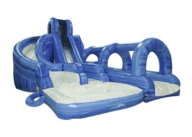 Rent Blue Commercial Cool Inflatable Water Slides With 7.5M Height