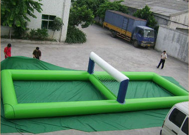 Portable Inflatable Water Toys , Giant Inflatable Volleyball Court For Water