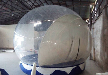 Inflatable Christmas Snow Globe , PVC Tarpaulin Inflatable Christmas Ball for Outdoor