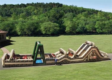 Inflatable Commercial Obstacles Outdoor Sport Game Sprint Race Boot Camp Military Themed Assault Course Bounce
