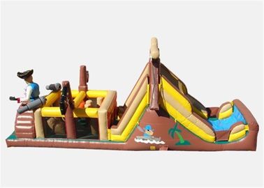 Pop Commercial Inflatable Obstacle Course , Commercial Indoor Obstacle Course For Playing