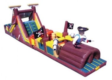 Pop Commercial Inflatable Obstacle Course , Commercial Indoor Obstacle Course For Playing