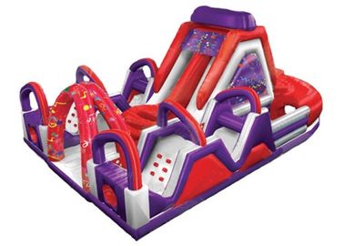Colorful Inflatable Bouncy Obstacle Course / Inflatable Assault Course