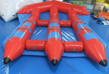 Funny Red Inflatable Water Toys , PVC InflatableFlyfish for Water Sport Game