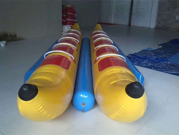 10 Seats Inflatable Toy Boat , Double-tripple stitch Inflatable Banana Boat