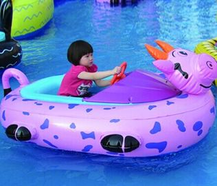Water Park Inflatable Toy Boat , Animal Inflatable Bumper Boat For Kids