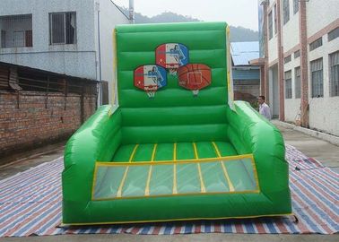 Plato PVC Tarpaulin Inflatable Sports Games / Inflatable Basketball Court For Shooting