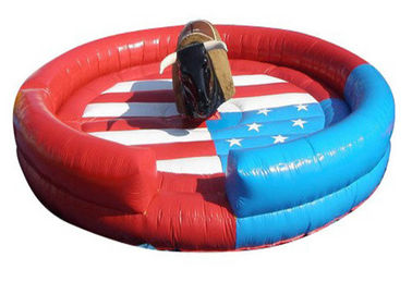 Commercial Inflatable Interactive Games , Mechanical Rodeo Bull Machine