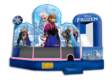 Waterproof Frozen Inflatable Jumper / 5 in 1 Inflatable Party Castle Bounce House