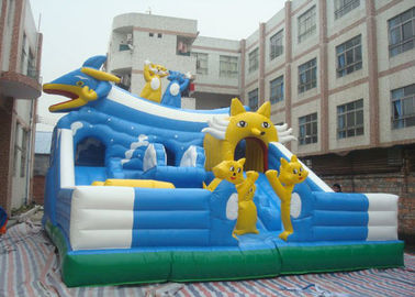 Outdoor Huge Children Inflatable Jumping Bouncy Castle With Slide