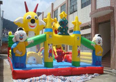 Customized Cartoon Inflatable Toddler Playground With Durable PVC Tarpaulin