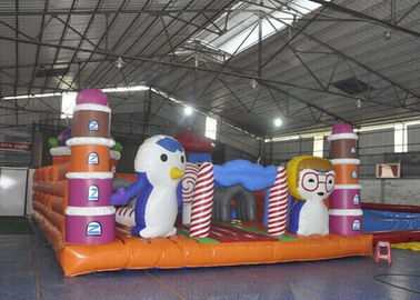Giant Animal Playground Inflatable Children Bouncy Castle With Slide