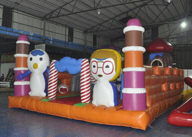 Giant Animal Playground Inflatable Children Bouncy Castle With Slide