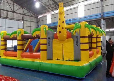 Naughty Palm Tree PVC Tarpaulin Inflatable Bouncy Castle for Children