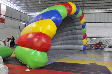 Rainbow Inflatable Tent , Colorful PVC Inflatable Stage Tent For Festival
