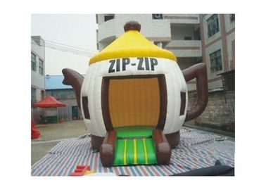 Attractive Fire Resistant Teapot X Inflatable Bouncer With CE / UL Blower