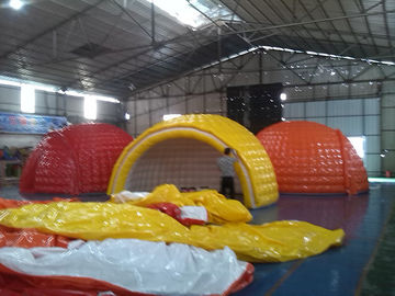 Water Proof 6m Diameter PVC Tarpaulin Inflatable Camping Tent With EN14960