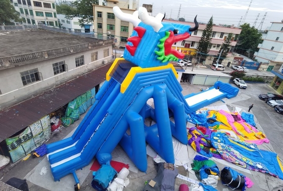 Dragon Inflatable Water Slides Adult Amusement Park Super Slide