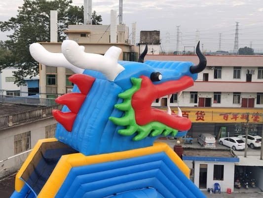 Dragon Inflatable Water Slides Adult Amusement Park Super Slide