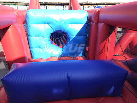 OEM Inflatable Obstacle Course  0.55mm PVC Tarpaulin Blow Up bounce